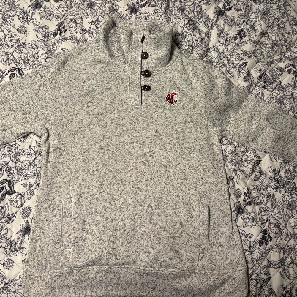 Champion Elite Washington State Cougars knit pullover sweater in gray